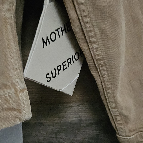 MOTHER Utility Jacket in Tan with Brown Accents - Picture 5 of 11